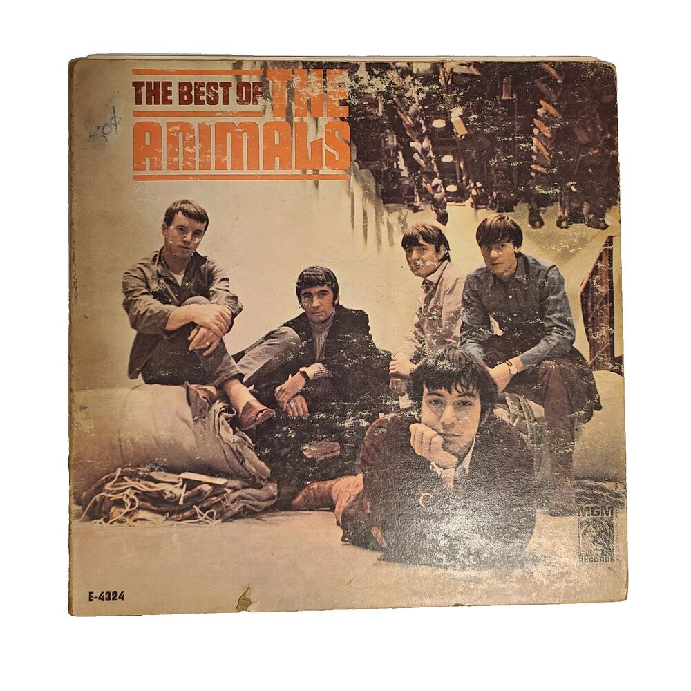 The Best Of The Animals VG Original Mono MGM E-4324 LP Record 1966 GARAGE ROCK